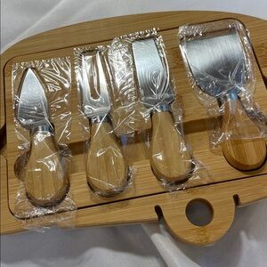 Camper - Foldable, bamboo charcuterie, board set